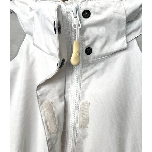 Wetskins Rain Jacket Womens Hooded Waterproof Full Zip Drawstrings White Size S - Picture 6 of 16